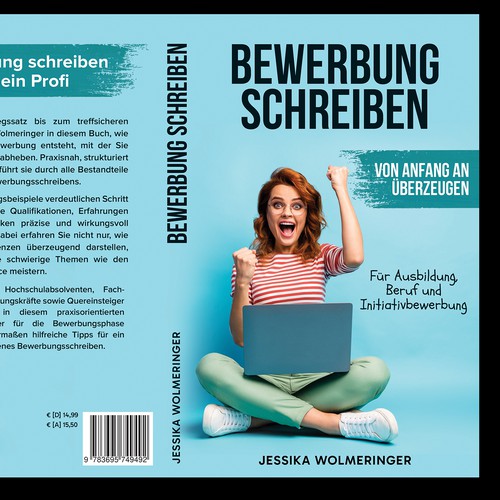 Design with the title 'Bewerbung schreiben'
