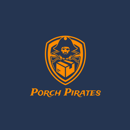 Pirate logo with the title 'Porch Pirates'