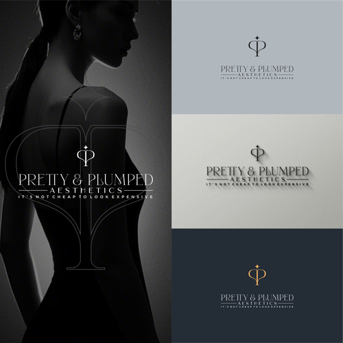 Aesthetic logo with the title 'Pretty & Plumped Aesthetics'