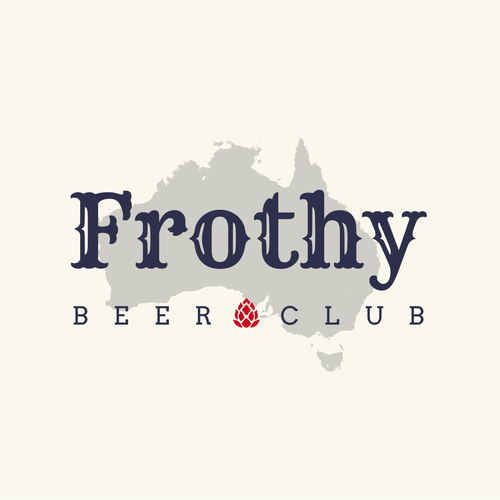 Beer brand with the title 'Classic Logo Concept for "Frothy Beer Club" - Beer Delivery Service'