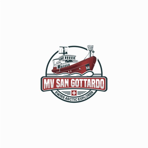 Style logo with the title 'Bold Logo Concept for MV San Gottardo'