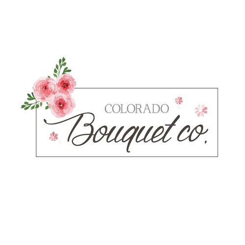 Denver logo with the title 'logo para empresa que realiza a confecçao de arranjos florais e bouquet'