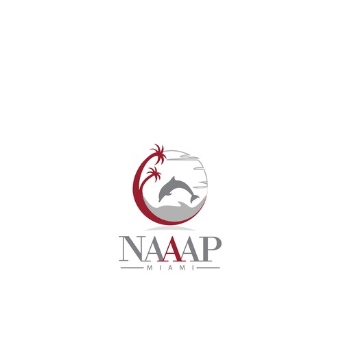Beach brand with the title 'Logo for NAAAP Miami'