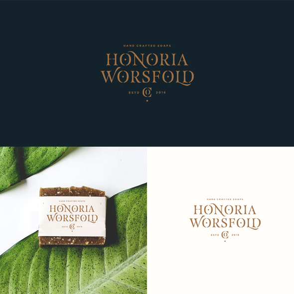 High-end logo with the title 'Honoria Worsfold co. Soap Brand'