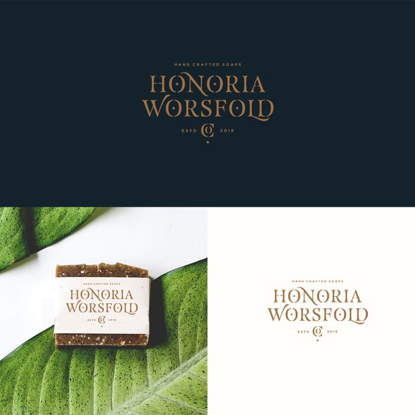 Soap logo with the title 'Honoria Worsfold co. Soap Brand'