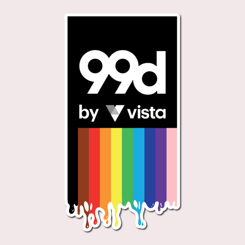 Pride design with the title 'Pride sticker'