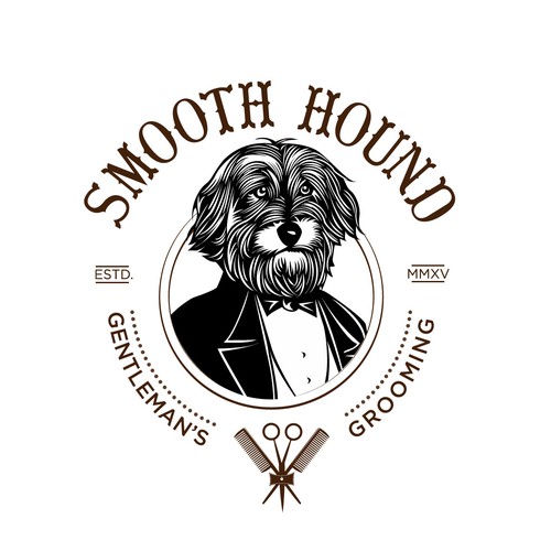 Barber pole logo with the title 'Smooth Hound.'