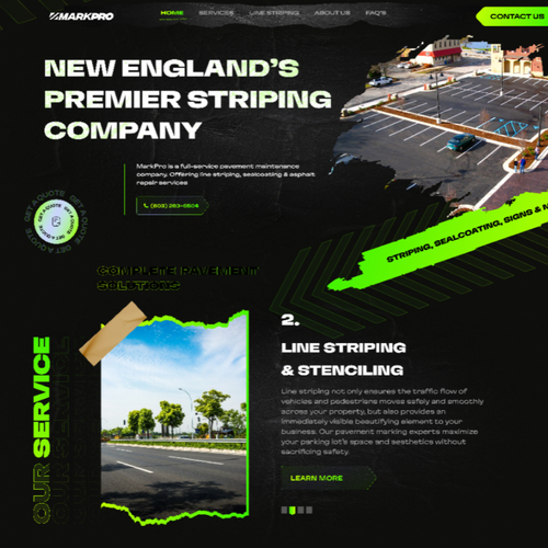 Service website with the title 'Business Website / MarkPro'