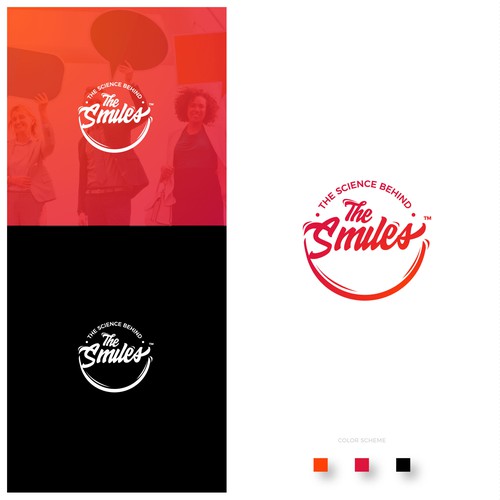 Customer design with the title 'The Science Behind the Smiles'