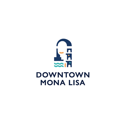 Inn logo with the title 'Downtown Mona Lisa'