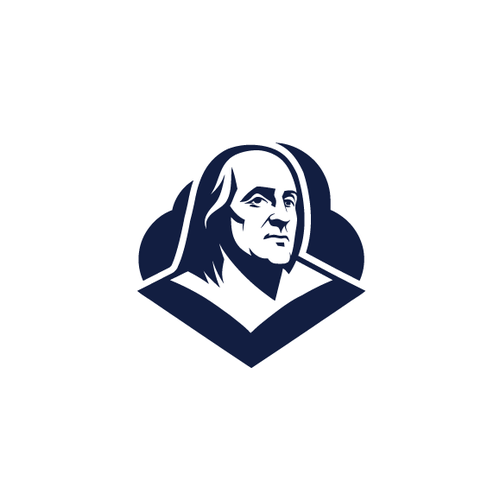 Sharp brand with the title 'Sharp and edgy illustration of Benjamin Franklin'