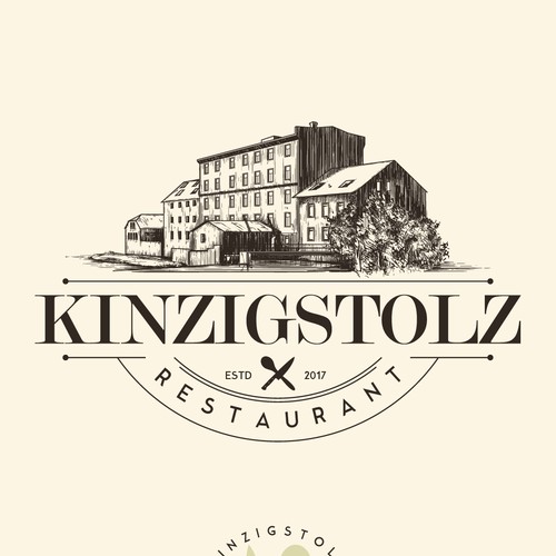 Spoon logo with the title 'Logo proposal for Kinzigstolz'
