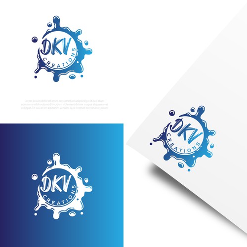 Creation logo with the title 'DKV Creations logo design'