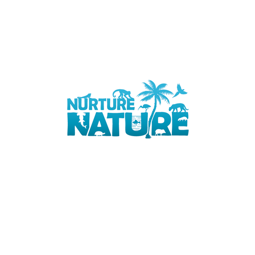Wildlife photography logo with the title 'Nurture Nature'
