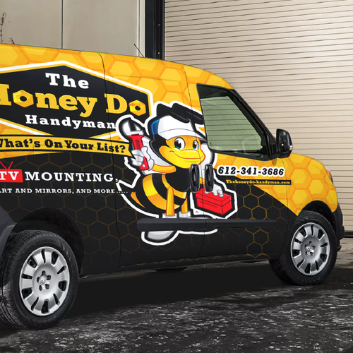 Handyman design with the title 'Handyman wrap design'