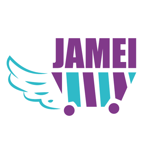 Cyan design with the title 'JAMEI'