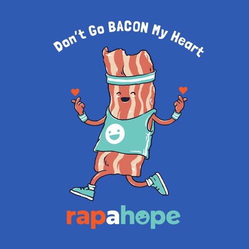 Sports design with the title 'Don't Go BACON My Heart'