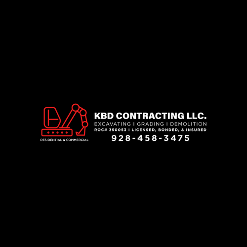 Demolition logo with the title 'KBD Contracting LLC'
