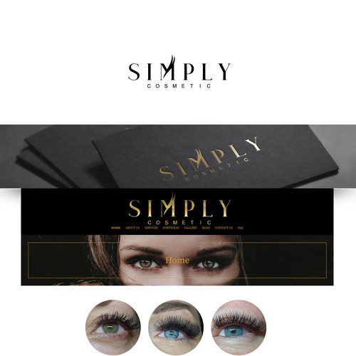 Simple font logo with the title 'Logo design for Simply Cosmetic'