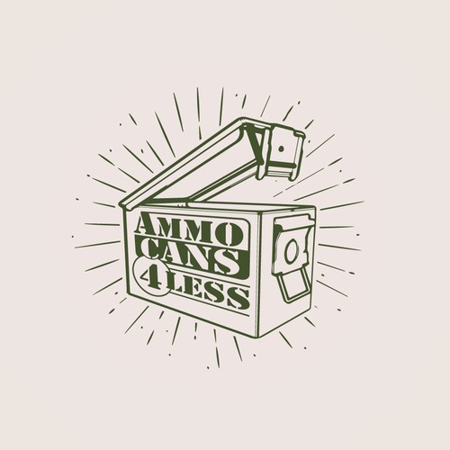 Number 4 logo with the title 'Ammo Cans 4 Less'