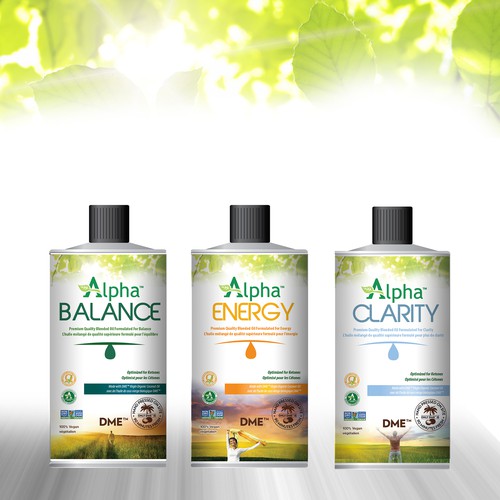 Mockup packaging with the title 'Create a stunning new label for a top Canadian health brand'