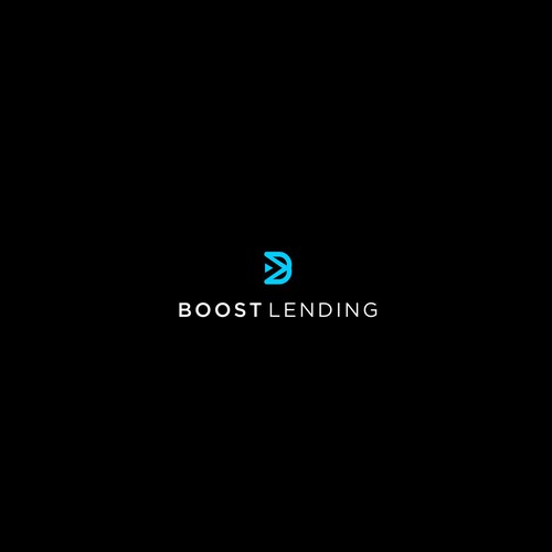 Thinking design with the title 'Boost Landing Logo'