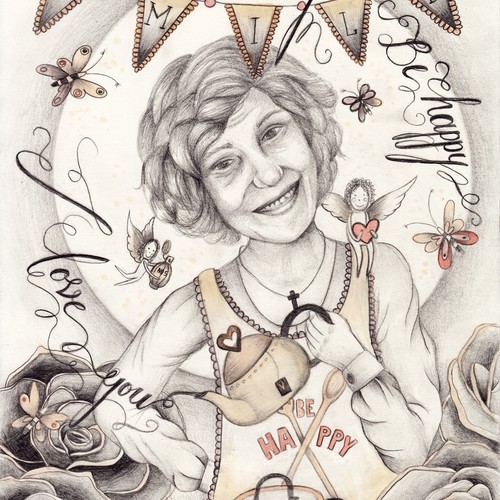 Unique artwork with the title 'Mary Poster Design'