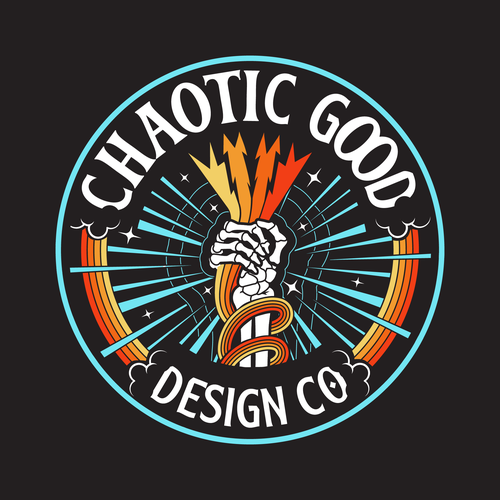 Heavy metal logo with the title 'Rebellious Illustrated Logo'