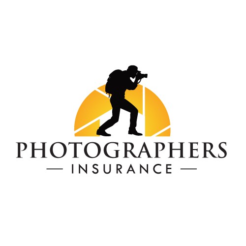 Insurance logo with the title 'Logo Design for Photographers Insurance Website'