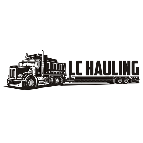 Tracking logo with the title 'LC Hauling'