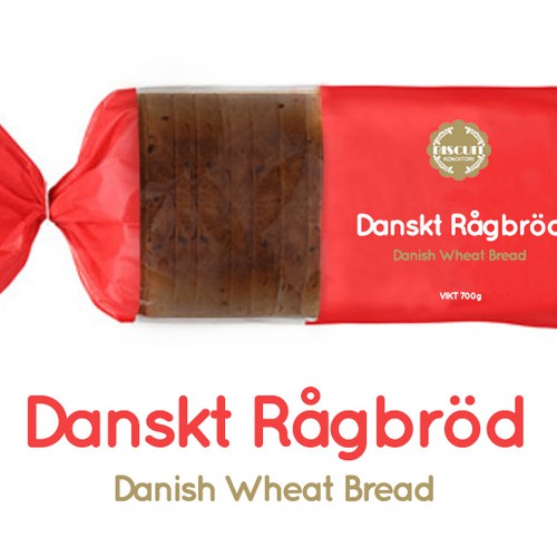 Bread packaging with the title 'Danish Wheat Bread Packaging'