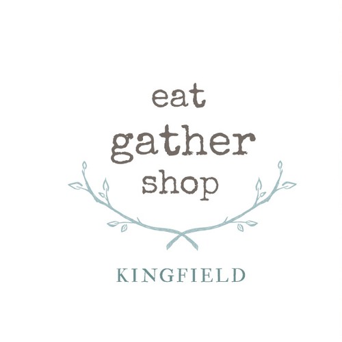 Boho logo with the title 'logo for a retail lifestyle concept for local, small-batch, artisanal food & home products'