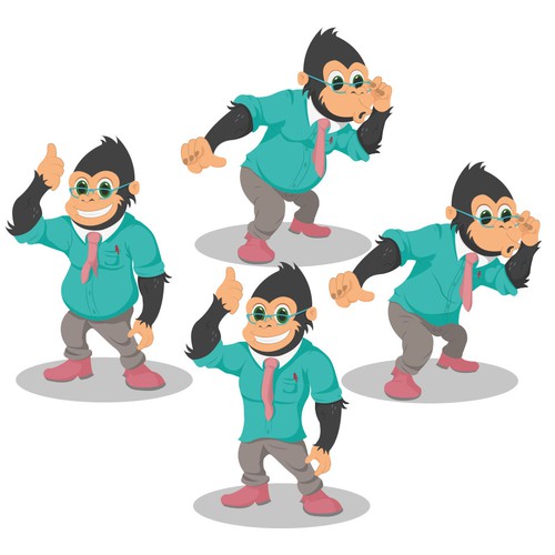 Lively design with the title 'mascot design'