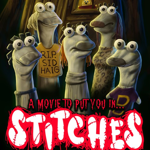 Scary design with the title 'Stiches'