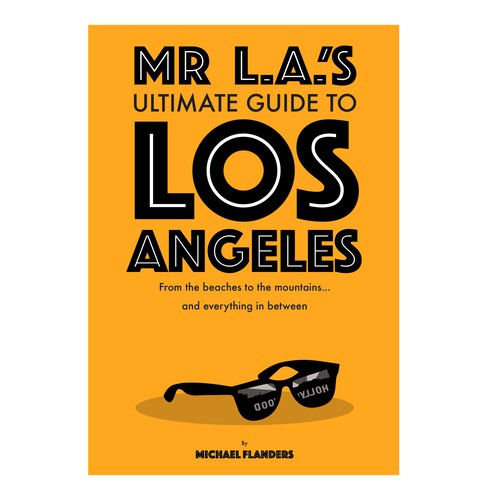 Travel book cover with the title 'Los Angeles book cover'