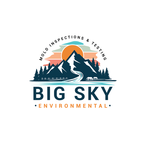 Montana logo with the title 'Rustic & Modern Logo Design For Montana Company'