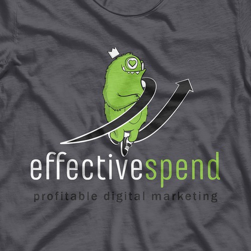 Computer t-shirt with the title 'Fun&funky t-shirt design'