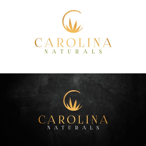 Weed logo with the title 'CAROLINA naturals logo'