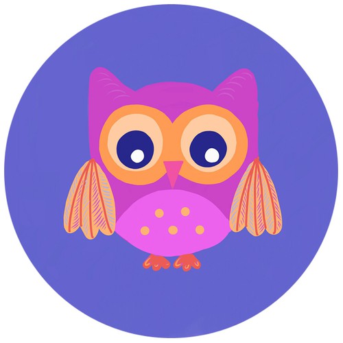 Owl illustration with the title 'Owl Illustration'
