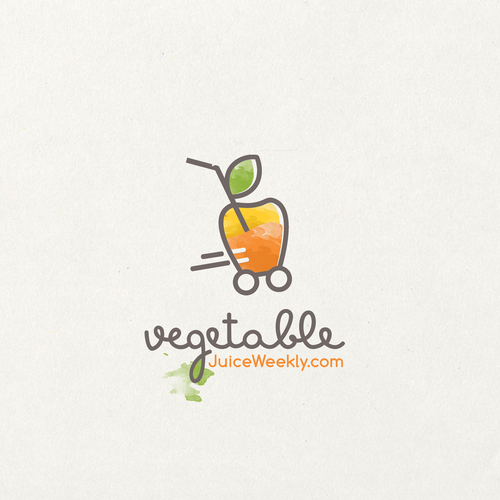 Juice logo with the title 'vegetable juice logo'