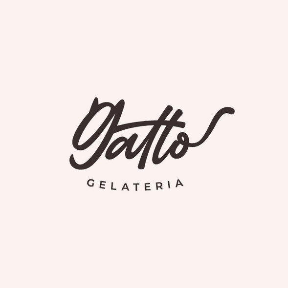 Gelato design with the title 'Gatto'