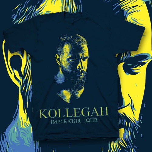 Colorful t-shirt with the title 'T shirt design for Rap Artist's Album'