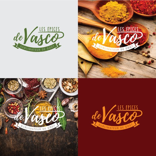 Script font design with the title 'Creative logo for a new spice assortments for food'