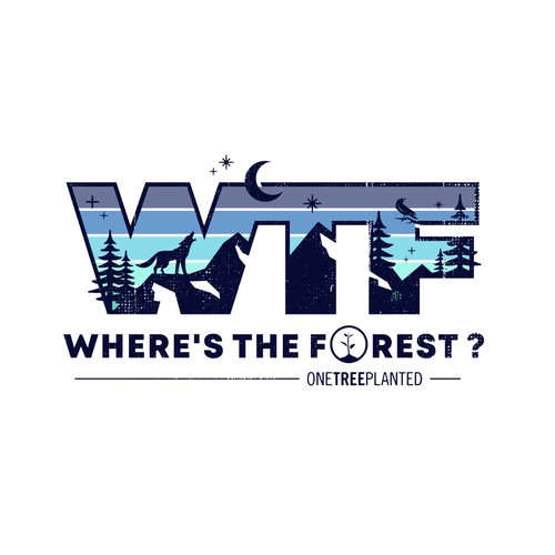 Artwork design with the title 'WTF - Merchandise Branding'