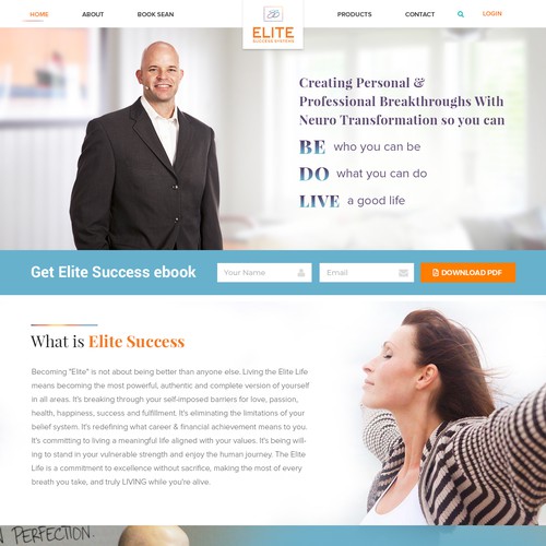 Consultant website with the title 'Motivational Speaker of Neuro Transformation'