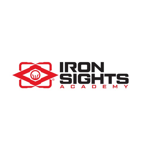 Troop logo with the title 'Logo design for Iron Sights Academy'