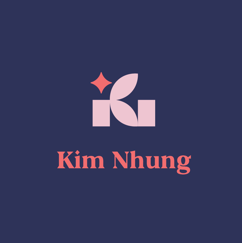 Luxurious logo with the title 'Geometric KN monogram logo'