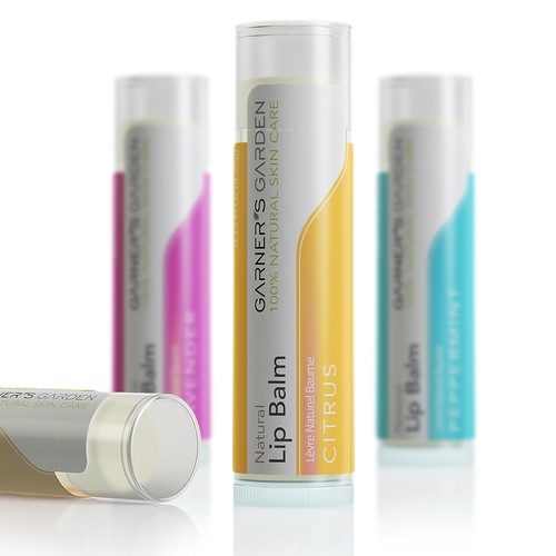 3D packaging with the title 'Lip Balm Packaging Design'