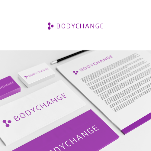 Body design with the title 'Simple logo for weight loss and fitness company'