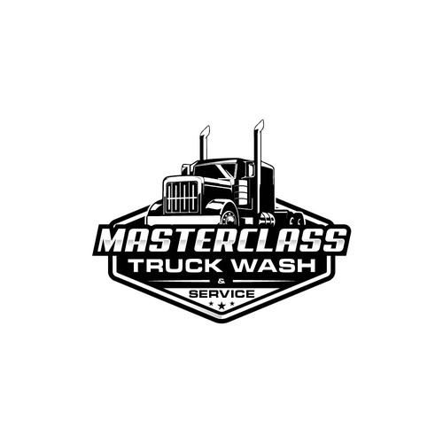 Truck brand with the title 'Truck wash and service'